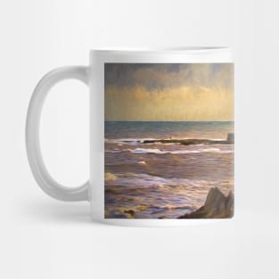 St Mary's Island in December (impressionist filter) Mug